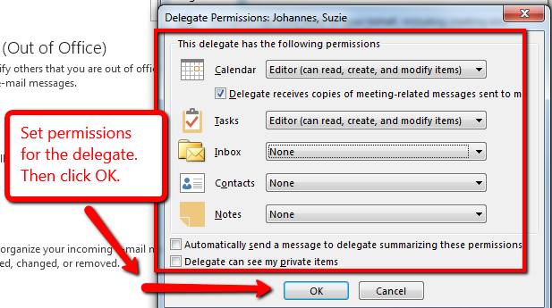 add myself as delegate for outlook using mac air